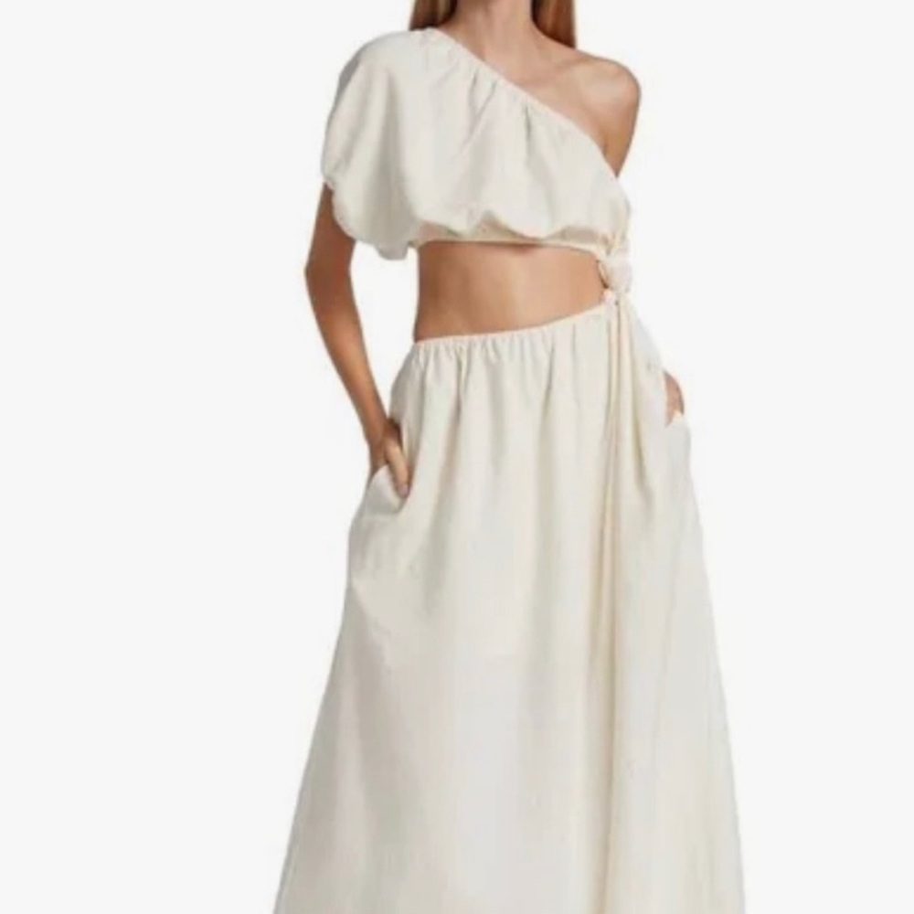 Farm Rio Off the Shoulder Maxi Dress - Off White - NWT Size XS